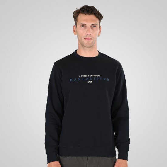 Double Outfitters MTOP-1151 Felpa Nero - Felpe & felpe con cappuccio - Felpe & Felpe con Cappuccio Uomo Taglie Forti