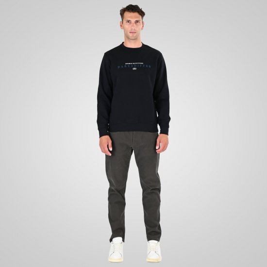 Double Outfitters MTOP-1151 Felpa Nero - Felpe & felpe con cappuccio - Felpe & Felpe con Cappuccio Uomo Taglie Forti