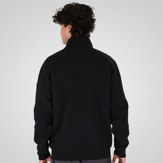 Double Outfitters MTOP-1158 Felpa con zip Nero - Felpe & felpe con cappuccio - Felpe & Felpe con Cappuccio Uomo Taglie Forti
