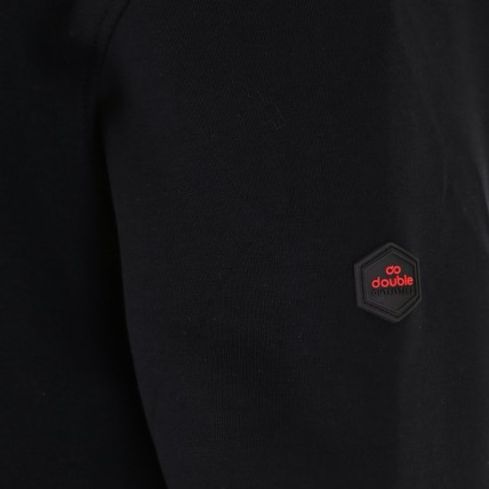 Double Outfitters MTOP-1158 Felpa con zip Nero - Felpe & felpe con cappuccio - Felpe & Felpe con Cappuccio Uomo Taglie Forti