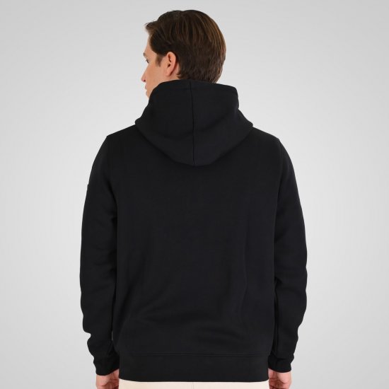 Double Outfitters MTOP-1160 Felpa con cappuccio e zip Nero - Felpe & felpe con cappuccio - Felpe & Felpe con Cappuccio Uomo Taglie Forti
