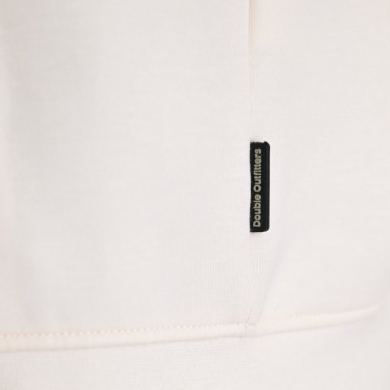 Double Outfitters MTOP-1160 Felpa con cappuccio e zip Bianco - Felpe & felpe con cappuccio - Felpe & Felpe con Cappuccio Uomo Taglie Forti