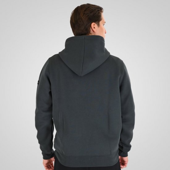 Double Outfitters MTOP-1160 Felpa con cappuccio e zip Verde scuro - Felpe & felpe con cappuccio - Felpe & Felpe con Cappuccio Uomo Taglie Forti