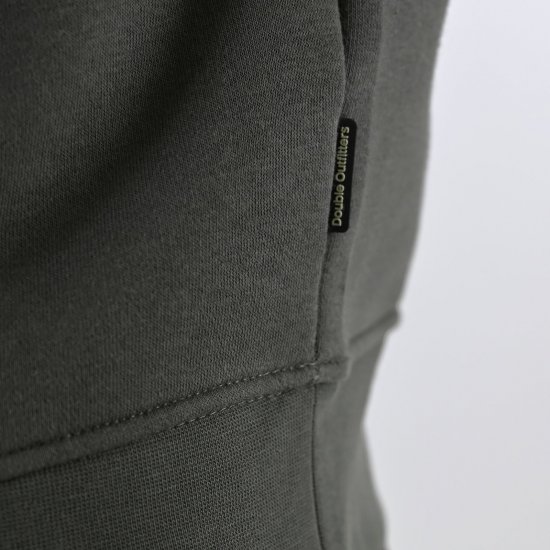 Double Outfitters MTOP-1163 Felpa con mezza zip Kaki - Felpe & felpe con cappuccio - Felpe & Felpe con Cappuccio Uomo Taglie Forti