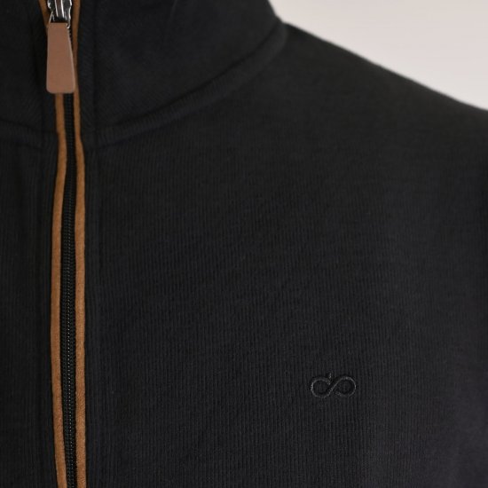 Double Outfitters SEL-1168 Felpa con zip Nero - Felpe & felpe con cappuccio - Felpe & Felpe con Cappuccio Uomo Taglie Forti