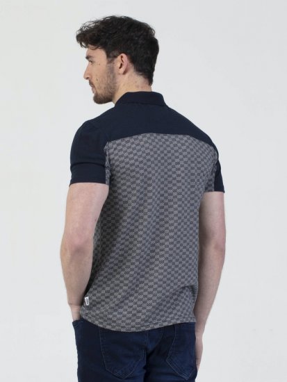 Mish Mash Doha Contrast Polo Navy - Polo - Polo Uomo Taglie Forti