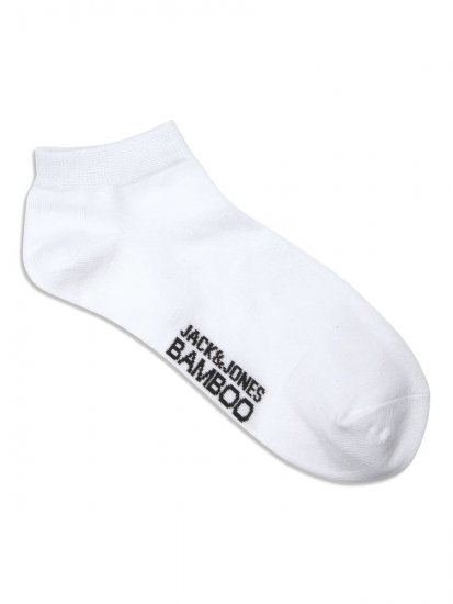 Jack & Jones Basic Calzini corti in bambù Bianco confezione da 5 - Intimo & costumi da bagno - Intimo Taglie Forti Uomo