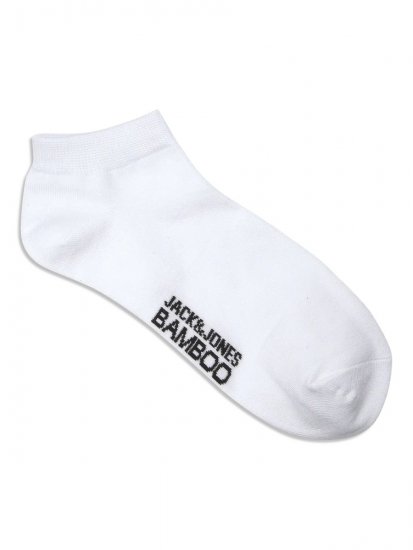 Jack & Jones Basic Calzini corti in bambù Bianco confezione da 5 - Intimo & costumi da bagno - Intimo Taglie Forti Uomo