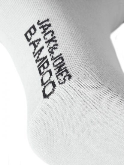 Jack & Jones Basic Calzini corti in bambù Bianco confezione da 5 - Intimo & costumi da bagno - Intimo Taglie Forti Uomo