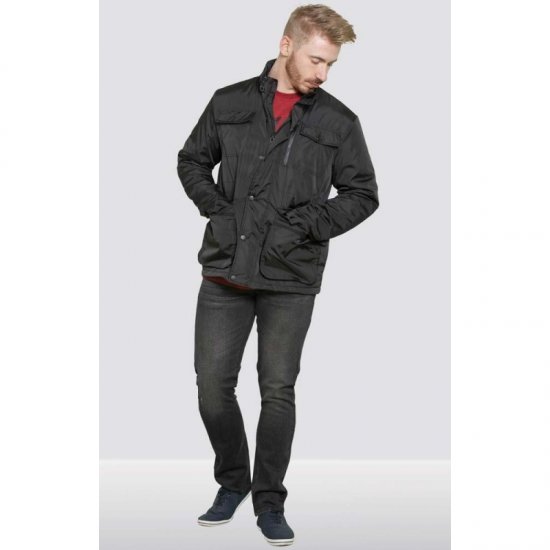 D555 Brentford Jacket Black - Giubbotti - Giubbotti Uomo Taglie Forti