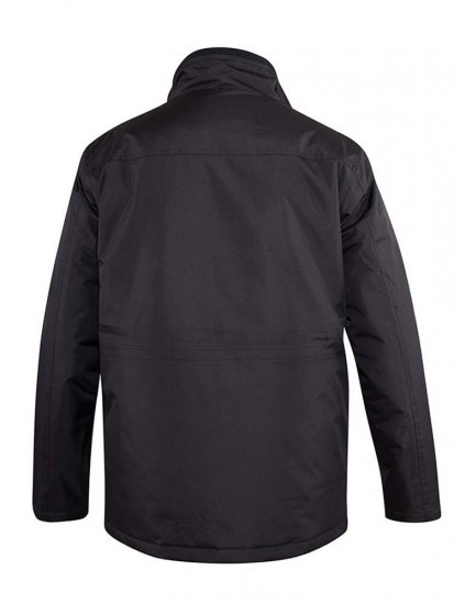 D555 Fargo Five Pocket Jacket With Ribbed Neck and Inner Quilting Black - Giubbotti - Giubbotti Uomo Taglie Forti