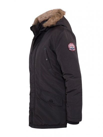 D555 Dundee Parka Jacket With Fur trimming and Teddy Fur Lined hood - Giubbotti - Giubbotti Uomo Taglie Forti