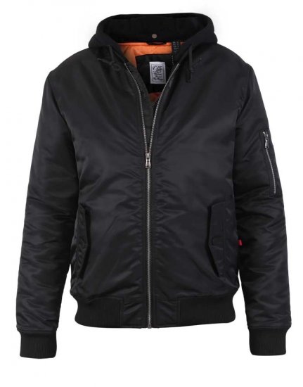 D555 Poppleford Bomber Jacket With Detachable Fleece Hood - Giubbotti - Giubbotti Uomo Taglie Forti
