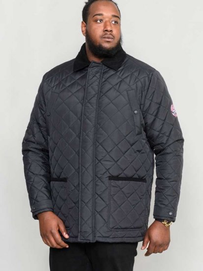 D555 Northcole Quilted Jacket Black - Giubbotti - Giubbotti Uomo Taglie Forti