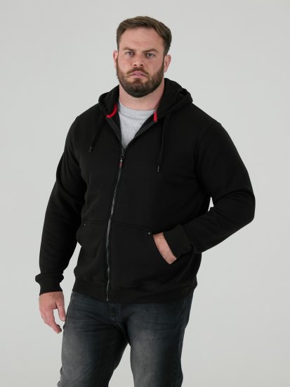 D555 Cantor Hoodie Black - Felpe & felpe con cappuccio - Felpe & Felpe con Cappuccio Uomo Taglie Forti