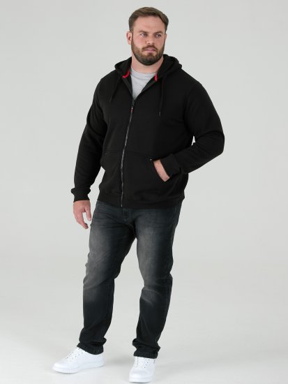 D555 Cantor Hoodie Black - Felpe & felpe con cappuccio - Felpe & Felpe con Cappuccio Uomo Taglie Forti