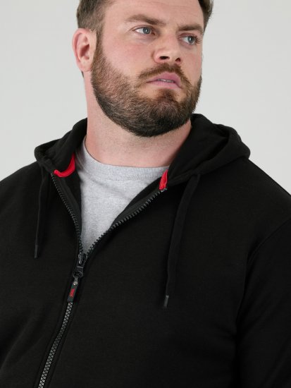 D555 Cantor Hoodie Black - Felpe & felpe con cappuccio - Felpe & Felpe con Cappuccio Uomo Taglie Forti