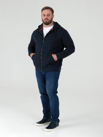 D555 Cantor Hoodie Navy - Felpe & felpe con cappuccio - Felpe & Felpe con Cappuccio Uomo Taglie Forti