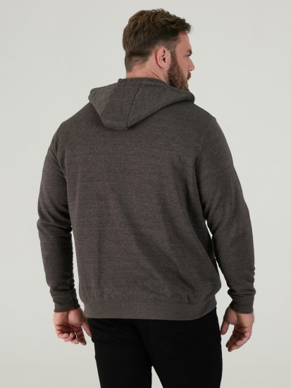 D555 Cantor Hoodie Grey - Felpe & felpe con cappuccio - Felpe & Felpe con Cappuccio Uomo Taglie Forti