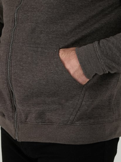 D555 Cantor Hoodie Grey - Felpe & felpe con cappuccio - Felpe & Felpe con Cappuccio Uomo Taglie Forti