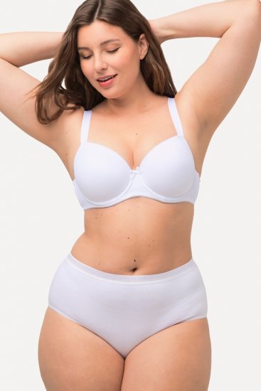 Ulla Popken 309783 Slip confezione da 3 Bianco - Slip - 