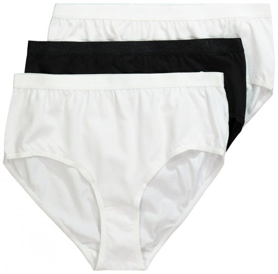 Ulla Popken 309783 Slip confezione da 3 Bianco - Slip - 