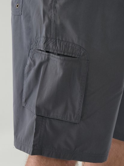 D555 Nick Pantaloncini Cargo con Vita Elasticizzata Grigio - Shorts - Pantaloncini Uomo Taglie Forti