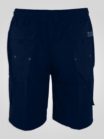 D555 Nick Pantaloncini con tasche e vita elasticizzata Blu scuro - Pantaloni & pantaloncini tuta - Pantaloni Tuta Uomo Taglie Forti