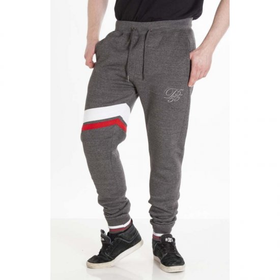 D555 Willis Sweatpants Charcoal - Pantaloni & pantaloncini tuta - Pantaloni Tuta Uomo Taglie Forti