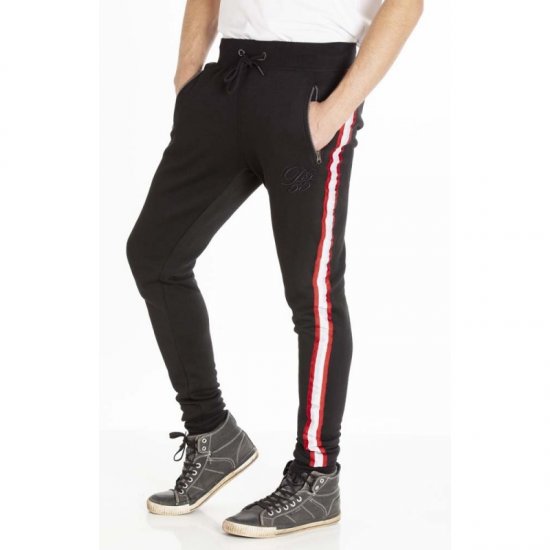 D555 Virginia Sweatpants Black - Pantaloni & pantaloncini tuta - Pantaloni Tuta Uomo Taglie Forti