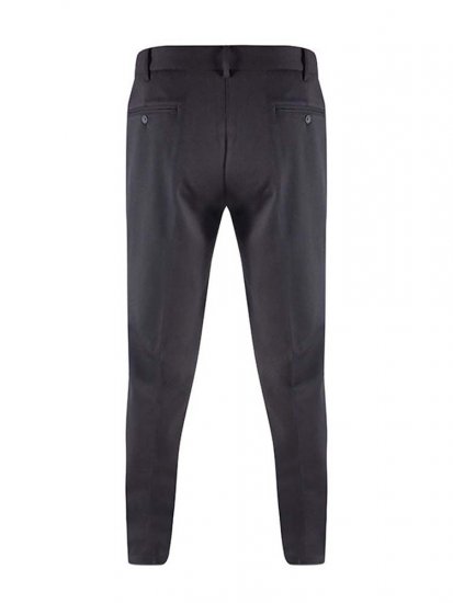 D555 Yarmouth Four Way Stretch Trouser With Flexible Waistband Black - Jeans & pantaloni - Jeans & Pantaloni Uomo Taglie Forti