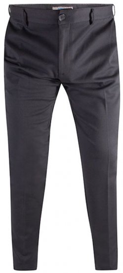 D555 Yarmouth Four Way Stretch Trouser With Flexible Waistband Black - Jeans & pantaloni - Jeans & Pantaloni Uomo Taglie Forti