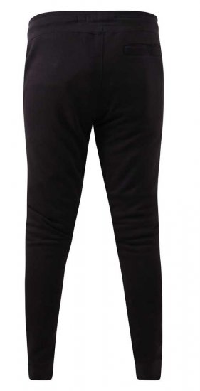 D555 Buckingham Cuffed Jogger With Side Pockets Black - Pantaloni & pantaloncini tuta - Pantaloni Tuta Uomo Taglie Forti
