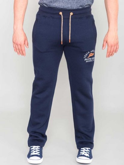 D555 Chilworth Open Hem Jogger Navy - Pantaloni & pantaloncini tuta - Pantaloni Tuta Uomo Taglie Forti