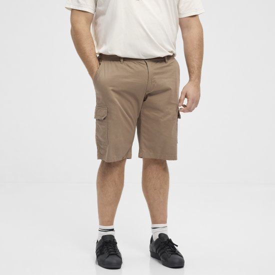 North Latitude 51133 pantaloncini cargo beige scuro - Shorts - Pantaloncini Uomo Taglie Forti