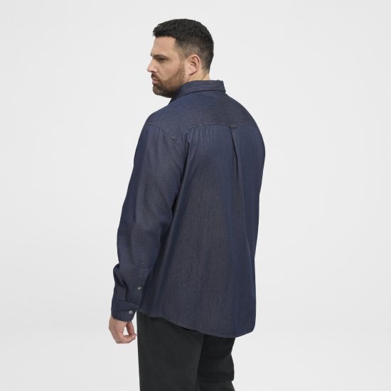 North Latitude 53139 camicia denim blu - Camicie - Camicie Taglie Forti Uomo
