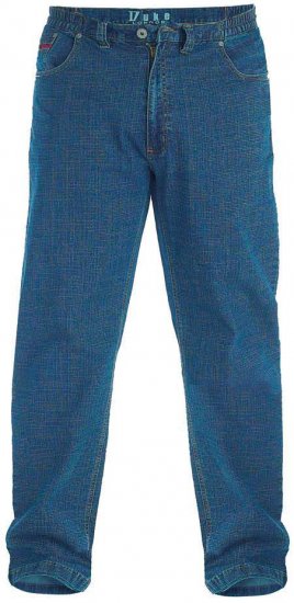Duke Bailey Relaxed Comfort Fit Stretch Jeans With Elasticated Waist Stonewash - Jeans & pantaloni - Jeans & Pantaloni Uomo Taglie Forti