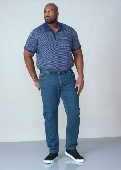 Duke Bailey Relaxed Comfort Fit Stretch Jeans With Elasticated Waist Stonewash - Jeans & pantaloni - Jeans & Pantaloni Uomo Taglie Forti