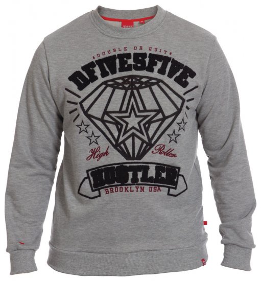 D555 Hustler Sweat - Felpe & felpe con cappuccio - Felpe & Felpe con Cappuccio Uomo Taglie Forti