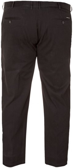 D555 Bruno Stretch Chino pants with Extenda Waist Black - Jeans & pantaloni - Jeans & Pantaloni Uomo Taglie Forti