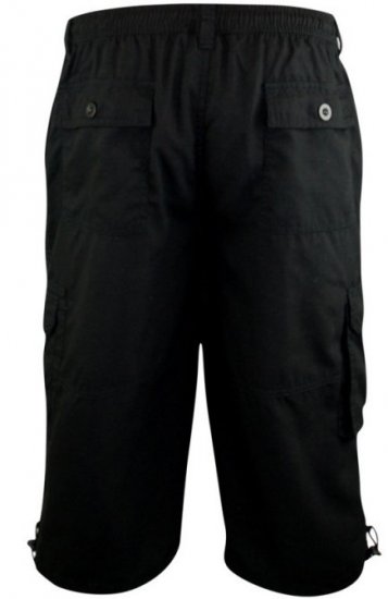 D555 Mason Cargo Shorts Black - Shorts - Pantaloncini Uomo Taglie Forti