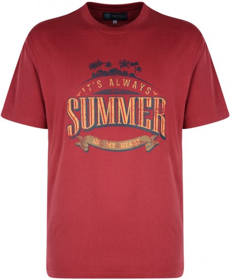 Kam Jeans Summer Beach 2-pack T-shirt - Magliette - Magliette Uomo Taglie Forti