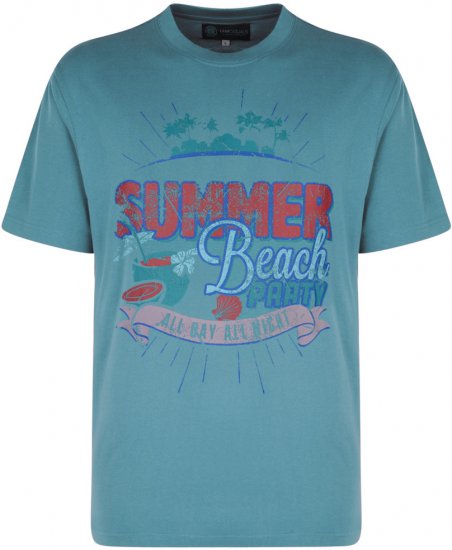 Kam Jeans Summer Beach 2-pack T-shirt - Magliette - Magliette Uomo Taglie Forti