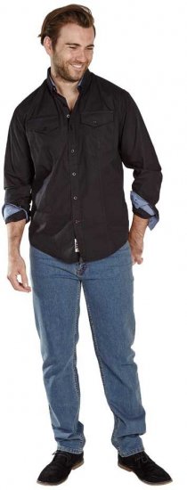 D555 LIONEL Fashion Pockets Long Sleeve Shirt - Camicie - Camicie Taglie Forti Uomo