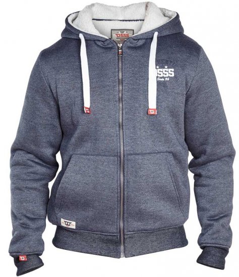 D555 Halbert Fur Lined Hood Full Zipper - Felpe & felpe con cappuccio - Felpe & Felpe con Cappuccio Uomo Taglie Forti