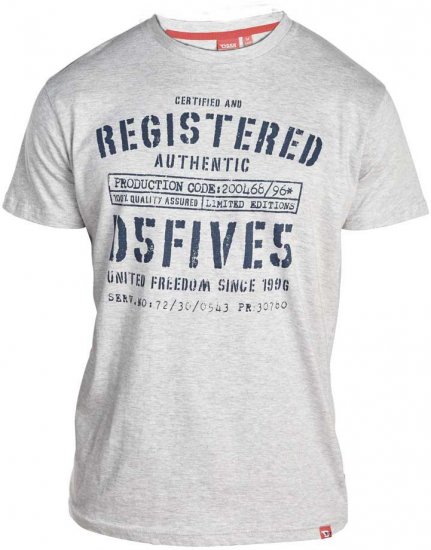 D555 WARWICK Long Sleeve Shirt & T-shirt Combo - Camicie - Camicie Taglie Forti Uomo