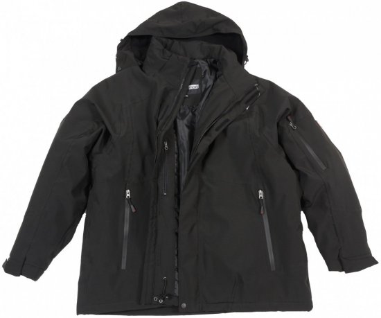 Marc & Mark Basel Tech-winter jacket Black - Giubbotti - Giubbotti Uomo Taglie Forti