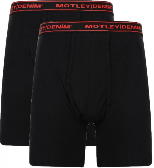 Motley Denim Boxer Shorts Black 2-pack - Intimo & costumi da bagno - Intimo Taglie Forti Uomo