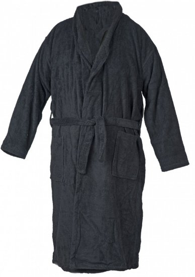 Abraxas Bathrobe 100% Cotton Black - Intimo & costumi da bagno - Intimo Taglie Forti Uomo