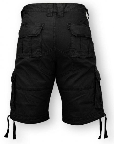 D555 Jarrod Cargo Short Black - Shorts - Pantaloncini Uomo Taglie Forti